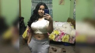 Sexy GF Showing Pressing Boobs