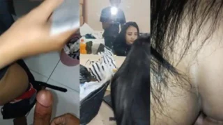 Standing sex with gf and bf hard